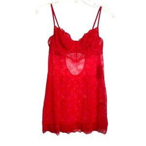 INC International Concepts Lace Cupped Chemise Lingerie Nightgown SMALL